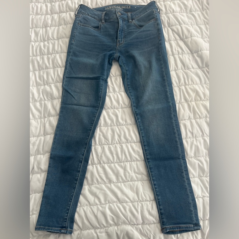 American Eagle Outfitters Blue Skinny Jeans Medium Wash size 6